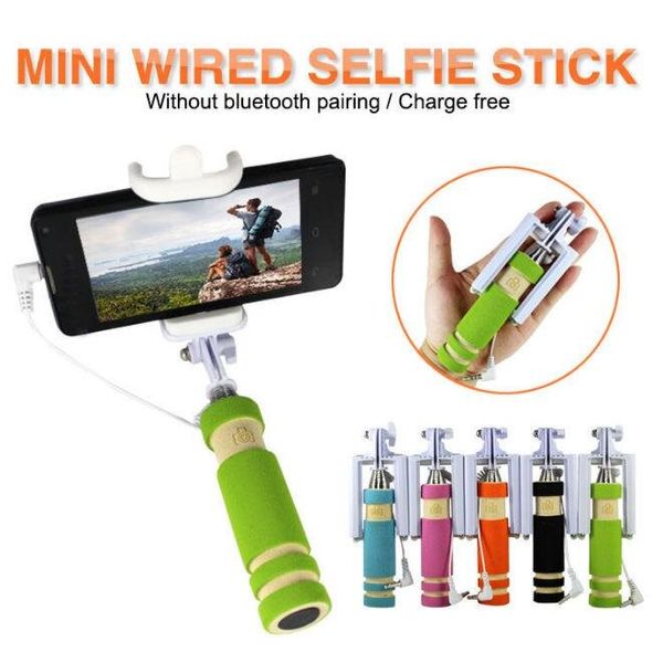 Мини монопод для телефона Selfie Mini, разные цвета 122502 фото