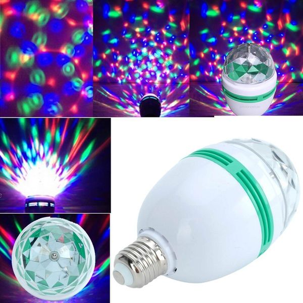 Світлодіодна лампа LED full color rotating lamp 122467 фото